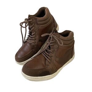 Kenneth Cole Reaction Cross Out Lace Up Shoes Ankle Boots Boys Size 5